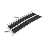 Aluminium Portable Wheelchair Ramp High-Grip R03 - 4ft RAM-WCR-R03-4FT