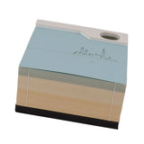 3D Memo Pad Sticky Notes Paper Craft DIY Home Decoration Holiday Gifts with Storage Box V1294-YM0706-3115230079111