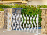 Garden Security Fence Gate Expandable White BD1012-WH