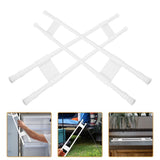 1Pair Retractable White Fridge Rod Metal PVC Camper Trailer Storage Tension Bar V1370-AZ4-08646