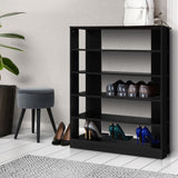 Artiss Shoe Rack Cabinet 30 Pairs 6-Tier Shelf Black FURNI-C-SHOE-R5-BK