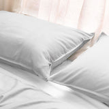 Dickies Cotton Waffle Texture Quilt Cover Set White Queen V442-SIM-QUILTCS-WAFFLE-WHITE-QS