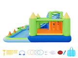 Inflatable Bounce House, 3.4 x 3.74 x 2.13 m Inflatable Bounce House Water Slide, Bouncer Castle V952-CQCBKWSLXSCG0IQ90001V3