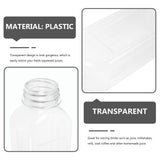 Milk Collection Bottles Plastic Beverage Containers Transparent 15pcs for Juice Milk 350ml V1366-AZ2-W-12651