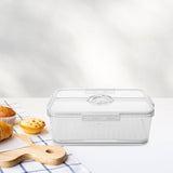 Reusable Clear Bread Container with Built in Timer for Kitchen Countertop Freshness V1366-AZ2-W-12035