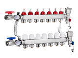 7-Branch Heat Manifold, 1/2" PEX Tubing Manifold, Stainless Steel PEX Manifold for Hydronic V952-DRFSQBXG7HLG5ODPQV0
