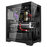 PC Gaming Case Mid-Tower Computer Case with 2 Fans for ATX Motherboard V952-DNJXZT120MMBHRVR6001V9