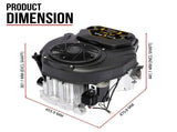 25HP V-Twin Vertical Shaft Lawn Engine Petrol Motor 4 Stroke Ride On Mower V379-PTROLMTR74