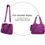 purplish red Brown Purple Travel Tote Bag Travel Accessories Spacious Tote Durable Bag Travel Bag V1347-127-BRO-34529