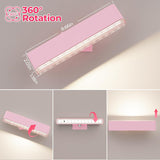 Wireless Vanity Lights for Mirror Set of 2-4000mAh Rechargeable Stick On Makeup Light with CCT Modes V1171-CB-COM001680-2