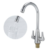 G1/2 Thread Copper Faucet Hot Cold Water Outlet 360 Degree Rotation for Kitchen Vegetables Basin V1294-YM0901-3118200156011