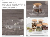 Kitchen Rotating Tray Turntable Acrylic Transparent 2Pcs V1192-AZ-W-30241