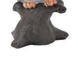 Owl Figurine Statue Resin Owl Sculpture Standing On Stump for Home Porch Patio Lawn Yard Decoration V1294-YM0901-3115240062911