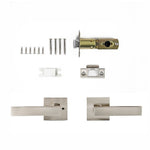 Door Handle Set Lever Passage Function Square Satin Nickel V63-837421