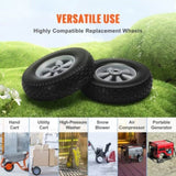VEVOR Solid PU Run-Flat Tire Wheel, 254 mm, 2-Pack, 81.6 kg Dynamic Load, 99.8 kg Static Load, Flat V952-FPLJAZPU180LBKDVKV0