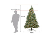 Christabelle 2.3m Bayville Pine Slim Pre-Lit Christmas Tree 112_NATBV75S