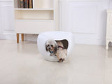 YES4PETS Cat Kitten Bed Cave Small Dog House Kennel Plastic Pet Pod Bedding Igloo White V278-BP200-CAT-NEST-WHITE