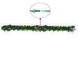 Artificial Extendable Hanging Bright Green Ivy Bush with Purple Flowers 55cm UV Resistant V637-DP22582