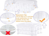 4 Layers Stackable Clear Storage Box/Organizer for Holding 80 Spools Home Embroidery & Sewing Thread V1258-DP02-C-1443