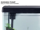 37L Aquarium With Bio Filter System LED Kit Curved Design Complete Kit MR-418