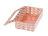 Tissue Box Holder Multifunctional Fashionable Design Exquisite Sturdy Durable Tissue HolderRose Gold V1294-YM0715-3117210237012