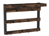 Heavy Duty Wall Mount Coffee Teacup Mug Rack Wood 12 Hook Holder Display Storage V767-JJ-ZZ718-V1