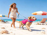 Dog Life Jacket,Adjustable Pet Floatation Vest with Rescue Handle,High-Visibility Safety Swimsuit V1366-AZ2-W-16903