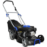 POWERBLADE 18" 150cc Lawn Mower, 8 Height, Steel Deck, 4-Stroke Petrol Lawnmower - V475 V219-MOWPPRPB18PA