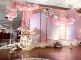 Golden Square Arch Adjustable 1M-2M Flower Rack Backdrop Stand Balloon Arch Stand for V985-WEDDINGARCHSQUARE