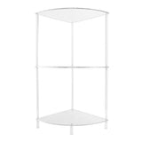 3 Tier Corner Table Multifunctional Acrylic Wall Side Table for Bedroom Bathroom Living Room V1294-YM0901-3116240035211