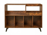 Levede Record Player Stand Vinyl Holder Cabinet Turntable Table 300 Albums EA0305-BR-AU