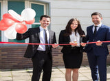 Amylove 3 Pcs Ribbon Cutting Scissors Metal Heavy Duty Stainless Steel Fabric Tailor for Ceremony V1258-DP02-C-771