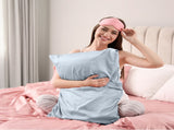 Pure Silk Pillow Case by Royal Comfort - Soft Blue ABM-10002268