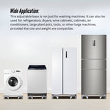 Adjustable Appliance Base Stand - Lock Wheel Trolley For Washing Machine Fridge V238-SUPDZ-40813536247888