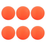 PVC Street Hockey Balls Orange Low-Bounce Precision Outdoor 6Pcs V1369-AZ3-W-13010