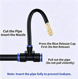 30M DIY Misting Irrigation Kit, Adjustable Brass Universal Mist Nozzle, Flexible Gooseneck Sprinkler V1188-MS-924-012