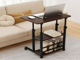 Artiss Laptop Desk Height Adjustable Mobile Workstation Computer Desks 60CM LA-DESK-C-60-2T-OAK