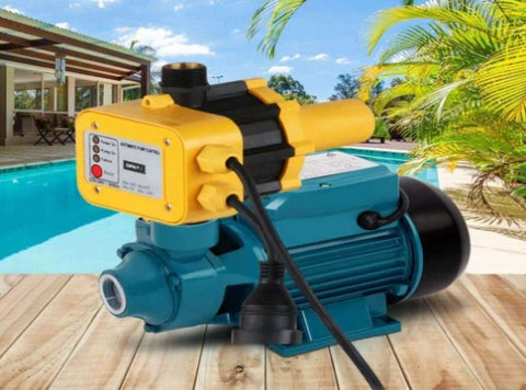 Giantz Peripheral Pump Auto Controller Clean Water Garden Farm Rain Irrigation PUMP-QB60-YEL