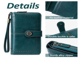 Leather Wallet Women Rfid Blocking Large Capacity, Zip Around Long Wallet - Pu Phone Clutch Purse, V1189-LWWAL-20260325-00078