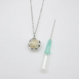 Gift Box - Aroma Necklace White Gold - Planet Stardust Crystal Purify Oil Blend V760-GBAJ - 10