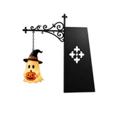 Halloween Ghost Bookshelf Night Light Hanging Decor Lamp Warm Soft Glow Ambient Lighting Slidable V1369-AZ3-W-14897