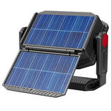 Black Dual Powered Solar Work Light 3000 Lumen with Adjustable Kelvin Settings V178-68992