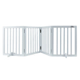 VEVOR Free Standing Dog Gate, 24" H x 80.3" W Freestanding Pet Gate, 4 Panels Foldable Dog Gate for V952-KZDMZCWMBSMZLUM3SV0