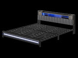 Levede King Bed Frame with Storage Headboard RGB LED BF1067-K