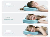 Blue Memory Foam Beauty Pillow for Side Sleepers - Anti-Wrinkle Face Pillow with Breathable Mesh V888-ELOSUNG56300