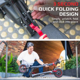VALK Fusion 5 Electric Scooter, 500W, AU Compliant, 48V 13Ah Lithium, 50km Range, 40km/h, Quad V219-TRNESCVAF5NA