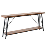 VEVOR Narrow Console Sofa Table Couch Table 2-Tier for Entryway & Living Room, 1800 x 300 x 800 mm V952-BSXGZDCK708624KBQV0