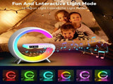 Smart Sound Machine Alarm Clocks with Atmosphere Lamp, Bluetooth Speakers Table Lamp with Wireless V1370-AZ4-05850