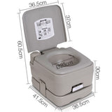 10L Outdoor Portable Camping Toilet Bonus Carry Bag V610-CAMTOI-10L-BA