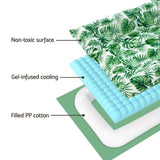 i.Pet Pet Cooling Mat Gel Dog Cat Self-cool Puppy Pad Large Bed Summer Green PET-COOL-SIDE-100-GN